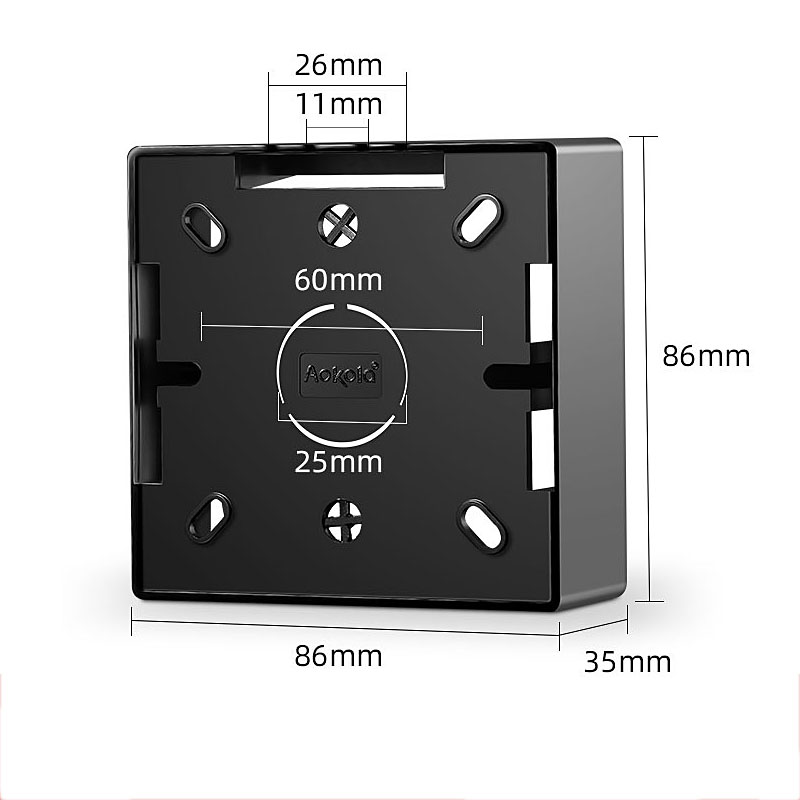 Skrzynka montażowa robić montażu powierzchniowego naściennego Typ 86 Uniwersalna skrzynka przyłączeniowa robić przełączników elektrycznych