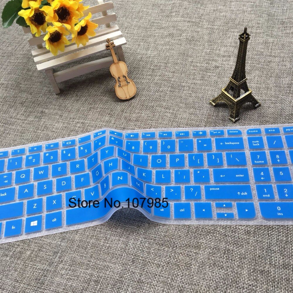 15 15.6 inch Soft Silicone Keyboard Protector Cover Skin For HP 250 G5 Pavilion 15 ENVY 15 TPN-C125 TPN-C126 HQ-TRE
