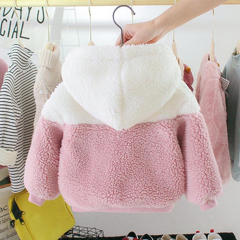 Durable bébé filles manteau habile fabrication coton bébé filles dessin animé à manches longues polaire hiver beau manteau de loisirs