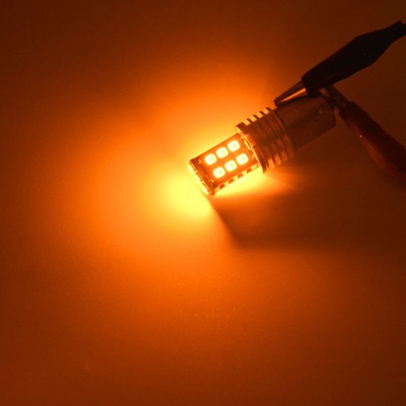 Amber Oranje 1156-2835 15-SMD BA15S P21 / 5W Led Lamp Auto Signaal Verlichting/Lamp