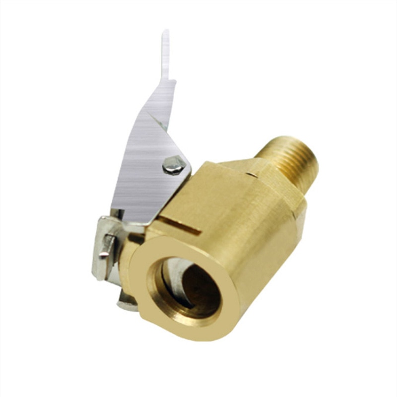 1pc auton auto messinki 8mm renkaan pyörän renkaan ilmaistukka inflaattorin pumpun venttiilin pidike puristinliitin sovitin autosarjat kompressorille