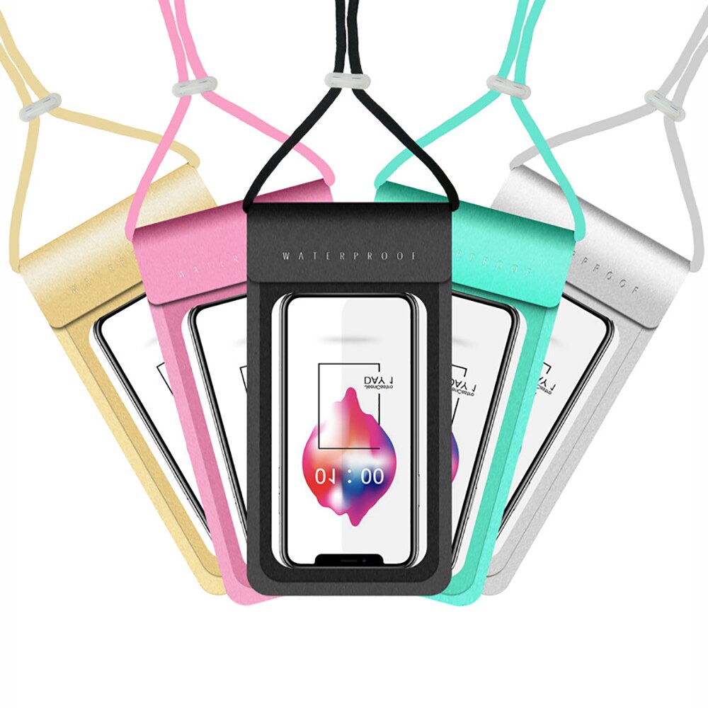 Vedenpitävä puhelin matkalaukku kaula pussi uimalaukku pussi handyhülle mit band iphone 6 7 8 x/8 plus xiaomi huawei