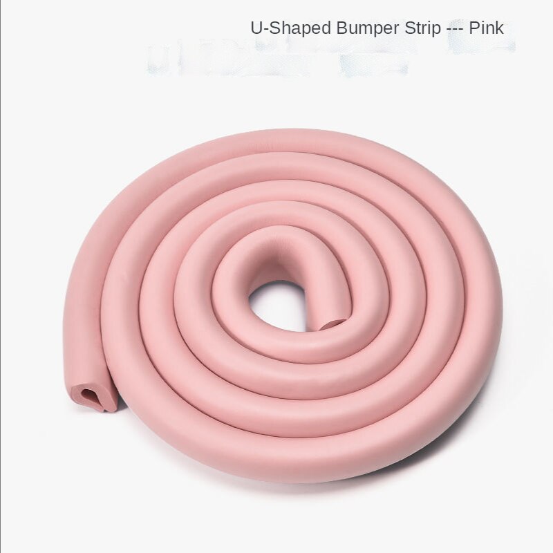 Protector de esquinas de seguridad para bebés, protección para niños, muebles, protección de ángulos, cinta protectora para esquinas de mesa de seguridad para niños: U Pink