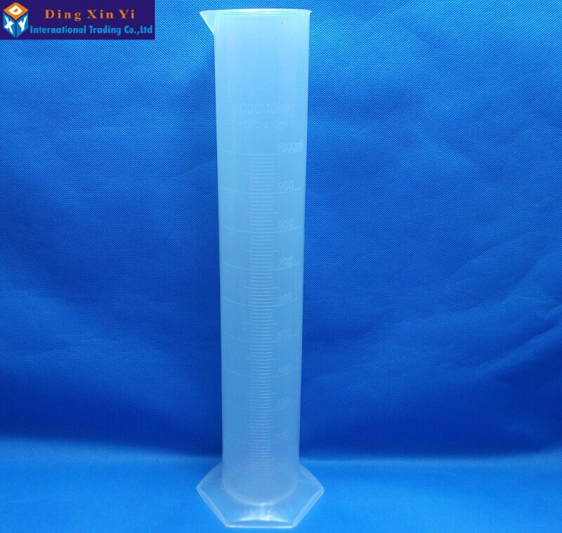 1000ml plast måle cylinder laboratorium cylinder plast gradueret cylinder laboratorium test cylinder