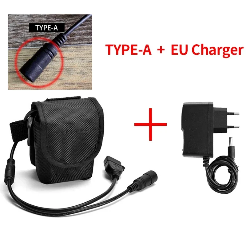 16000mAh 8.4V 18650 Battery Pack Bike Light Battery 6*18650 Lithium Ion for Bike Bicycle Flashlight Headlamp Accessories: Gold