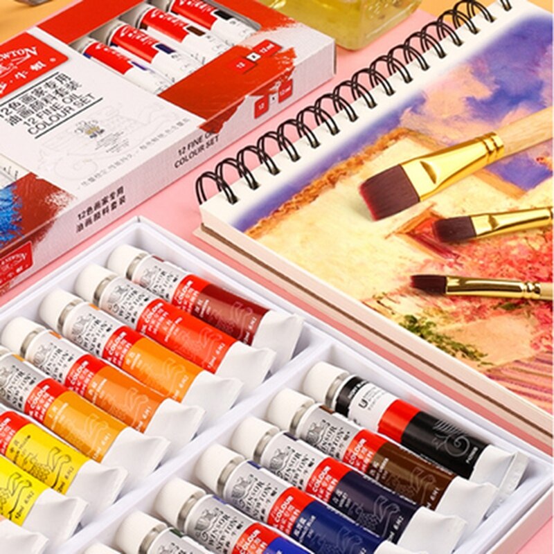 Winsor & newton 12/18/24 farver oliemaling pigment sæt 12ml rør til kunstner oliemaleri tegning leverancer