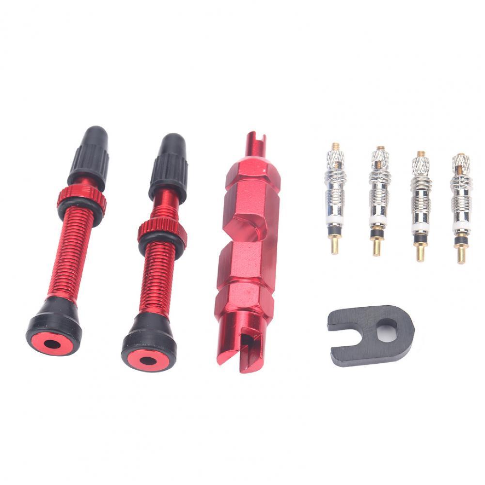 4 Valves Tubeless Bucklos 40mm CNC Aluminium - Presta Pour VTT Et Vélo Route