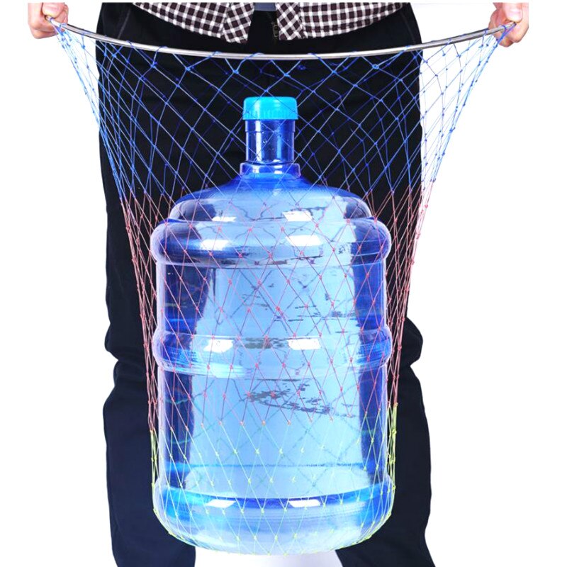 Nylon Fishing Nets Collapsible Fishing Tools Rhombus Mesh Hole Depth Folding Nylon Landing Dip Net 2 Sizes Fishing Carp Net