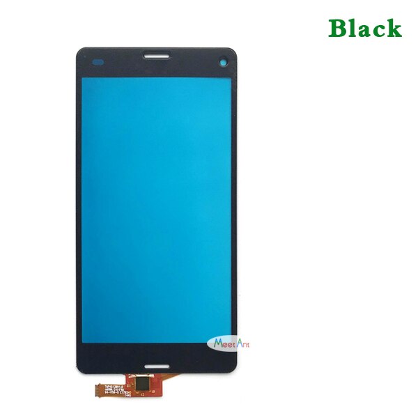 4.6 " sony xperia  z3 mini  z3 compact  d5803 kosketusnäytön digitoijalle etulasilinssin tunnistinpaneeli: Musta