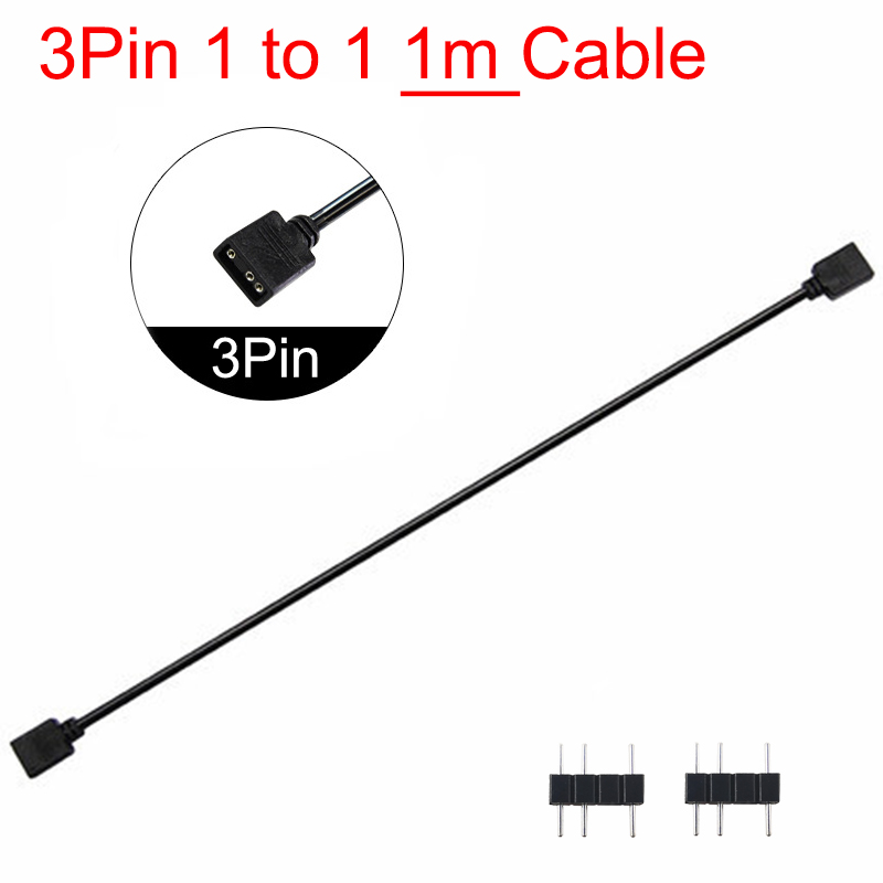 ARGB 5V 3Pin 12V 4Pin 30cm 50cm 1m 2m 3m 5m Verlängerungskabel Adapter 1 auf 1 2 3 4 5 Splitterkabel für MSI ASUS ASRock AURA LED: Lavendel