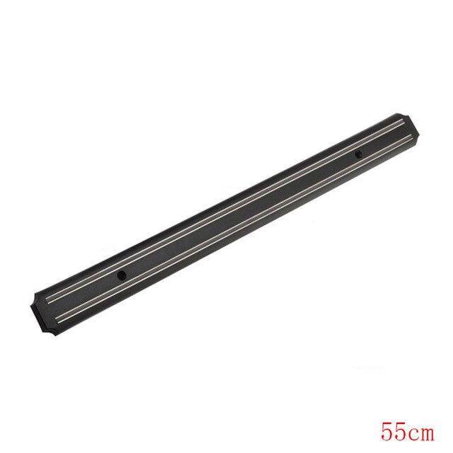 Magnetisk knivhållare kökskniv stå bar list vägg magnet block aluminium för knivar förvaring matlagningstillbehör: 55 x 5cm
