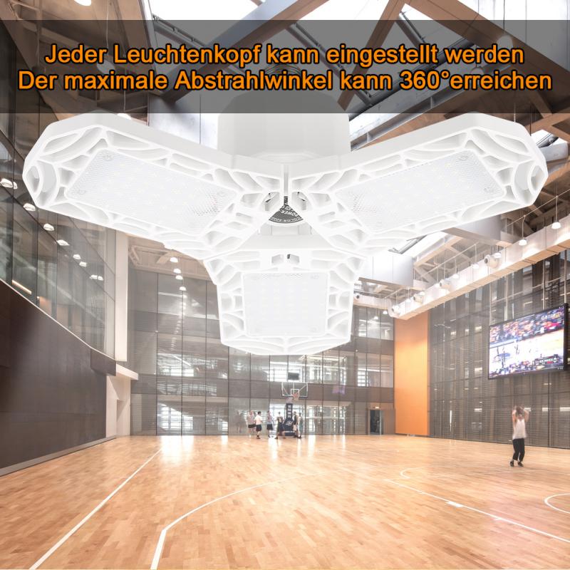 360 Degree High Bay Ceiling Lights E26 40/60W Deformable Led Garage Lights Lamp Indoor Light Industrial Lamp For Workshop Shop