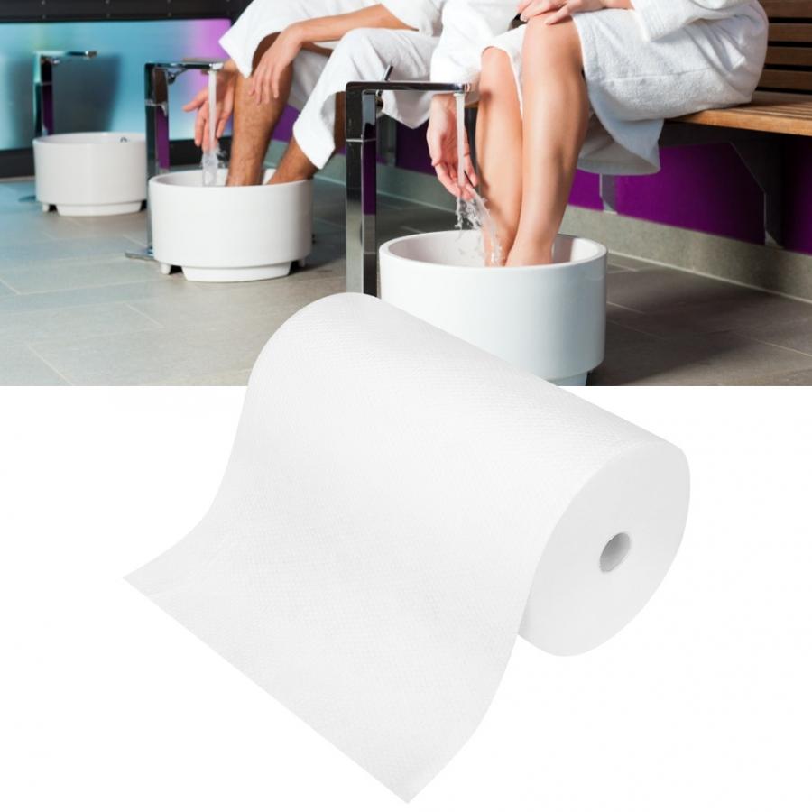 Toalla desechable amigable con la piel para salón de belleza, baño de pies para Sauna, Spa, Hotel, Centro de masaje, rollo de papel, toalla de algodón, servilletas de tejido