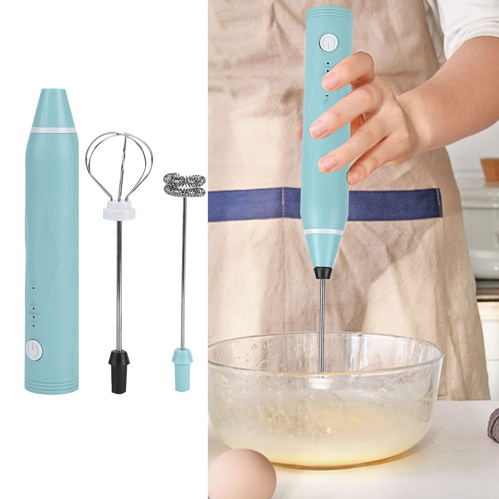 Minibatidor eléctrico de Leche para huevos, crema de Leche recargable vía USB, accesorio de cocina