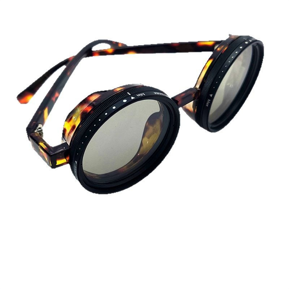 Nuevas gafas de sol ajustables de ND9-speed para hombre, gafas con filtro para pescar al aire libre, protección UV, gafas de sol redondas Vintage, gafas polarizadas