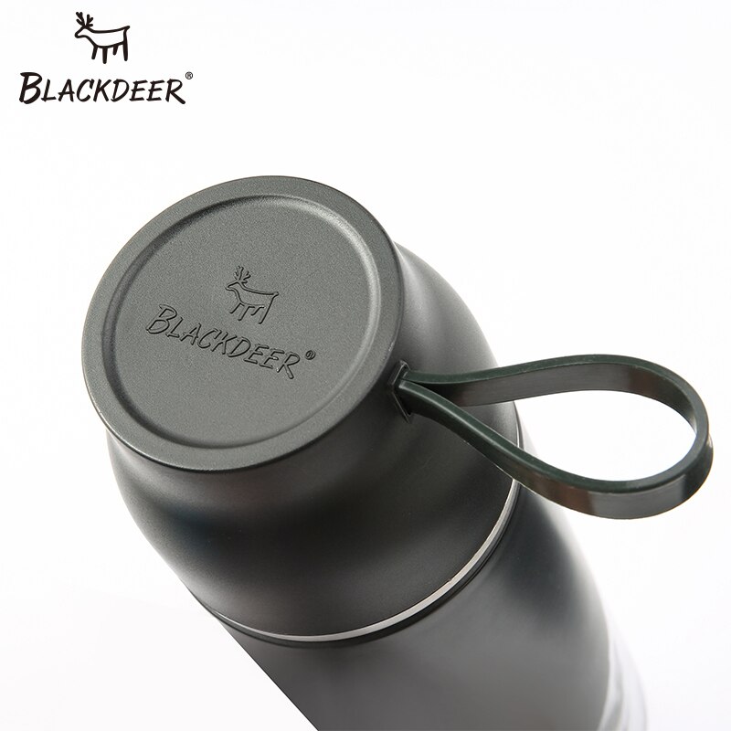 Blackdeer Buitensporten Fles Thermos Beker Met Handvat Dubbele Laag 316 Roestvrij Seel Pixel Dier 3D Thee Water Thermoskan