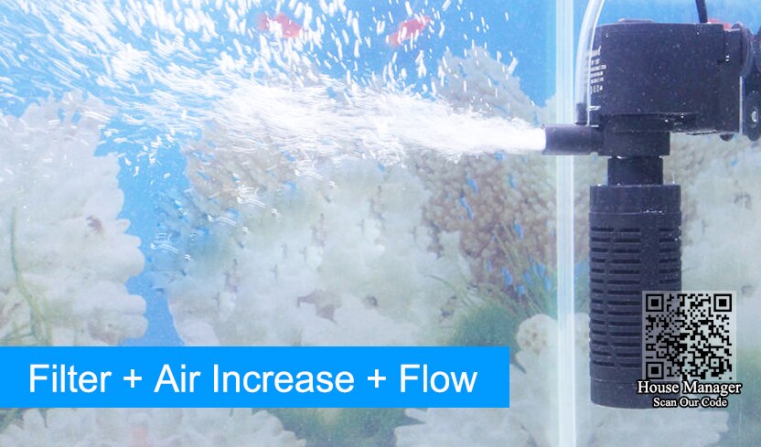 Billig 4w 6w dränkbar luftpump för akvarie akvarium, akvariepump för luft syre öka internt filter vattenflöde