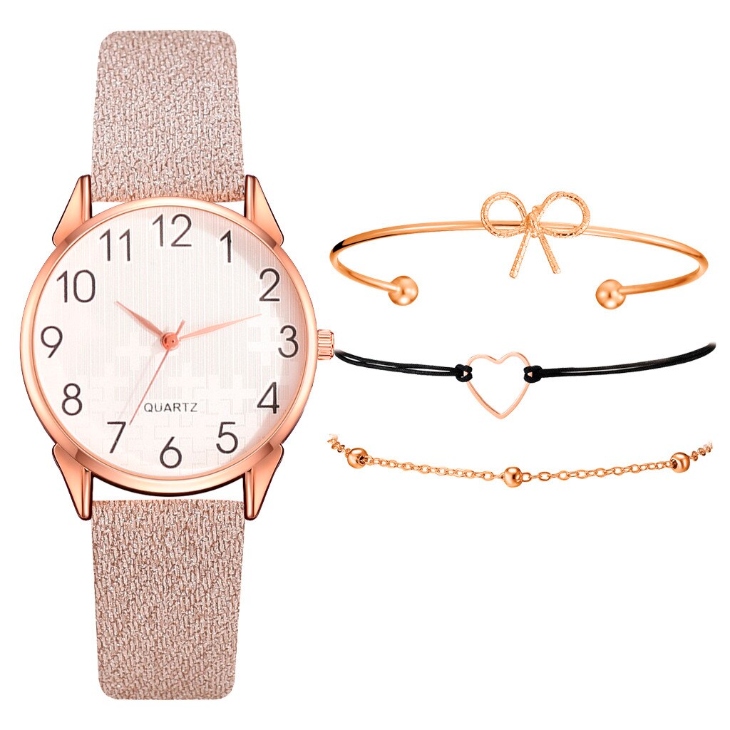 Luxury Style Women Watches Bracelet set Starry Sky Ladies Bracelet Watch Casual Leather Quartz watch Wristwatch Clock Relogio XQ: B