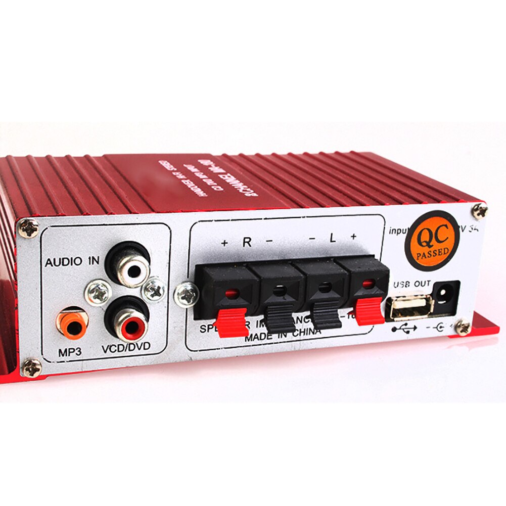 Stereo Hoge Power Led Display Usb Opladen Subwoofer Ruimtebesparende Draadloze Bedienen Auto Gemonteerd Audio Versterker Mini Digitale