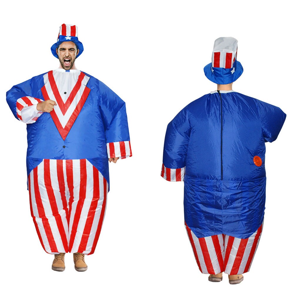 Uncle Sam Opblaasbare Cosplay Speelgoed Halloween Prestaties Speelgoed Squeezable Stress Release Ouder-kind Leuk Dad