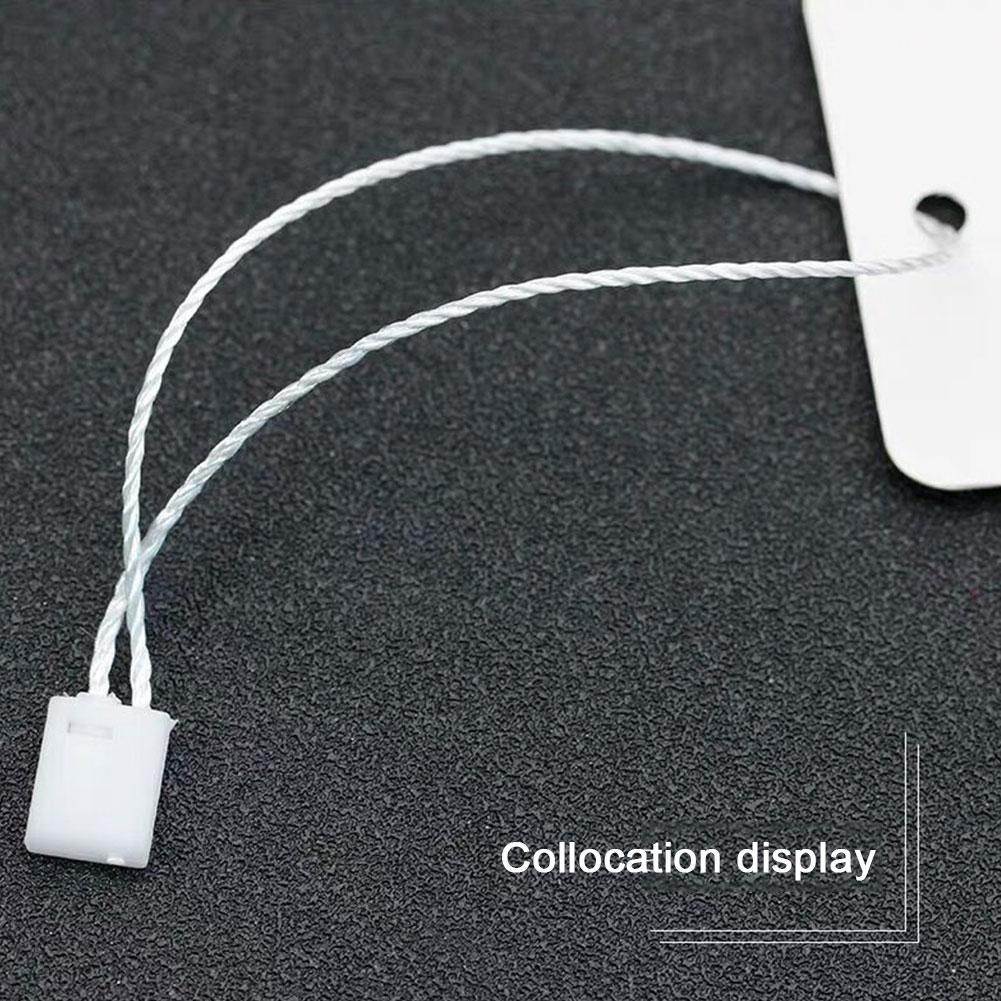 100Pcs Buckle Rope Plastic Sling Hang Tag Nylon String Set Lock Pin Snap Hook Lable Self-locking Loop Fastener Holding Tie D9M1