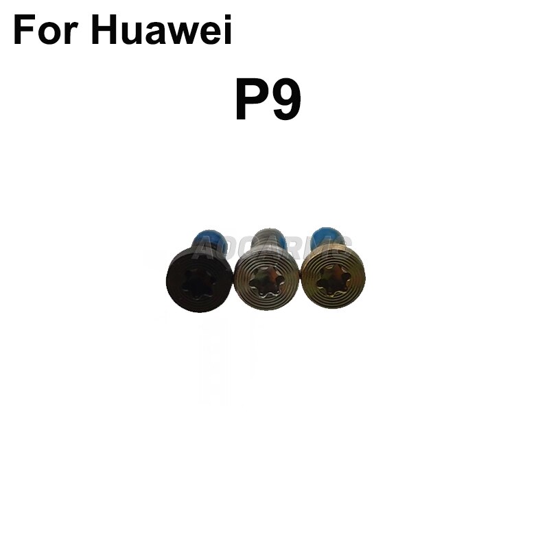 Aocarmo 2Pcs/Lot Silver / Gold / Black Bottom Dock Screws Housing Screw Replacement For Huawei P9 EVA-AL00