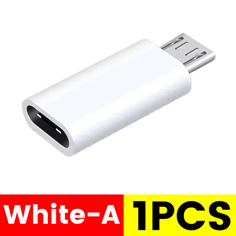 6/1Pcs Type C Female To Micro USB Male Adapter Connector Type-C Micro USB Charger Adapter for Xiaomi Huawei Phone Converter: Orange