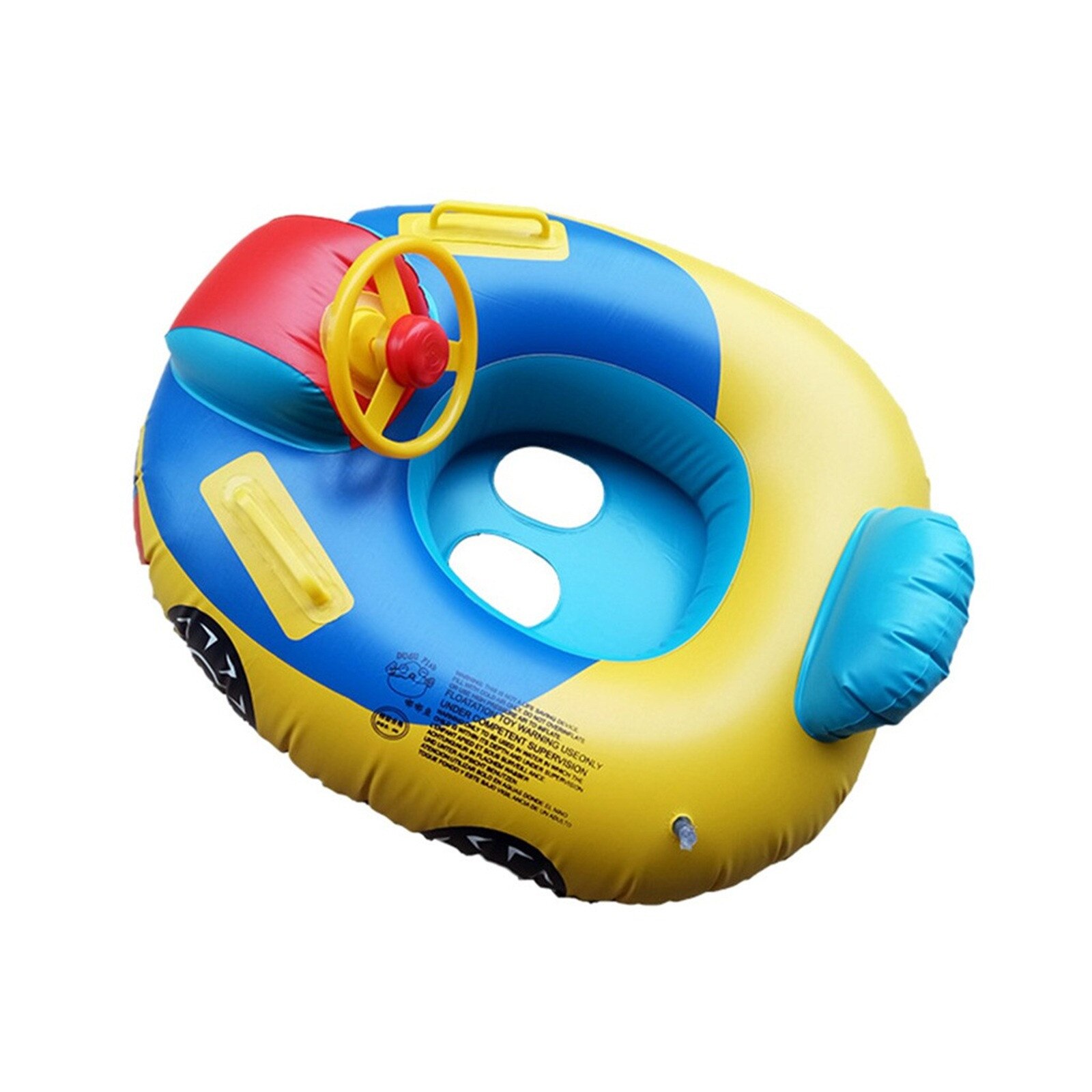 Nuoto estivo anello da piscina gonfiabile per bambini giro sedile da nuoto galleggiante barca Baby Swim Pool giocattoli forma di auto aiuto Trainer con clacson FE