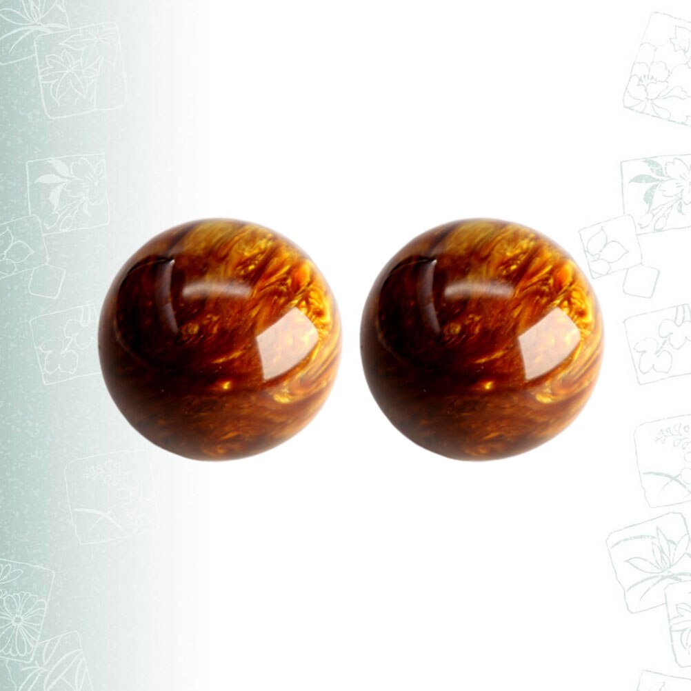 2pcs Handballs Exquisite Smooth Decorative Handballs for Olds