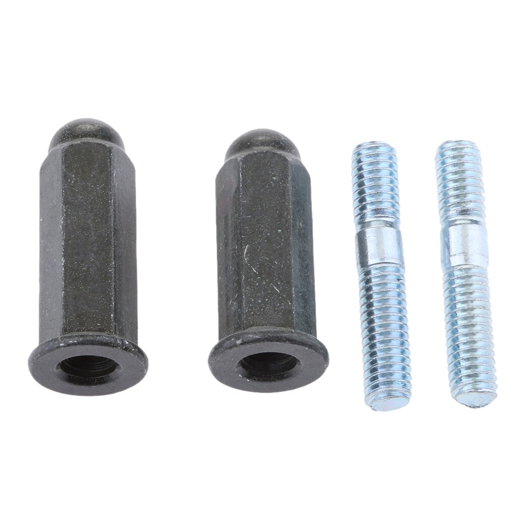 2 Set Scooter Muffler Exhaust Motorcycle Scooter Exhaust Manifold Studs Nuts Bolts 6mm Set For 110-200cc Pit Dirt Bike Pit