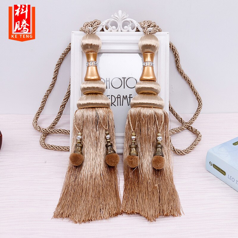 2 sztuk kurtyna akcesoria dekoracyjne kutas chwost uchwyt na zasłony wiszące kulki kurtyny pasek salon zasłony wiszące uchwyt na: kawa