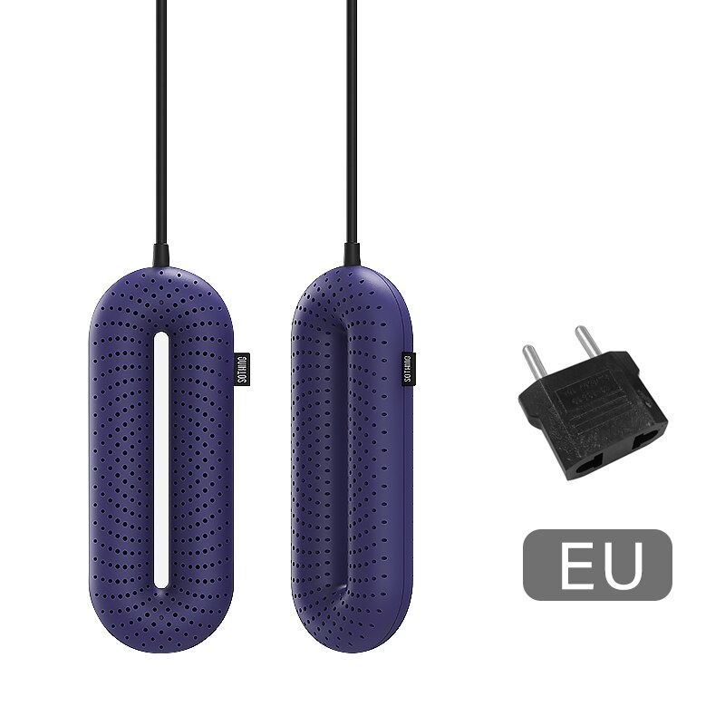 Mijia-secador de zapatos portátil esterilización eléctrica UV, secado a temperatura constante, desodorización: Purple EU