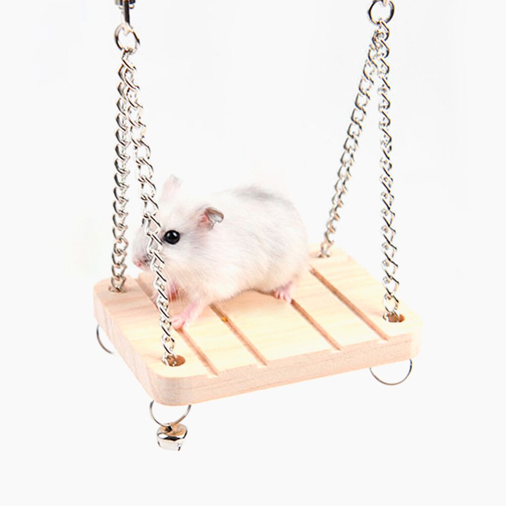 Holz Hamster Maus Tunnel Rohr Spielzeug Hamster KäFeige Spielzeug Wippe Haustier Holz Hause Kleine Ebene Ratte Mäbenutzen Haus Spielen Schaukel ratte Spielzeug