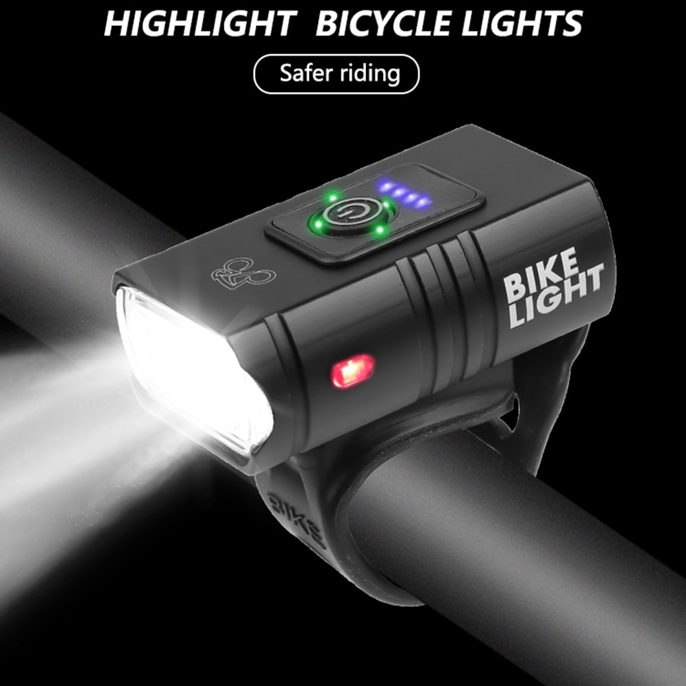 6 Modes Fietslicht T6 Usb Oplaadbare 10W 800LM Fiets Licht IPX4 Waterdichte Led Koplamp Mtb Bike Voor Lamp zaklamp