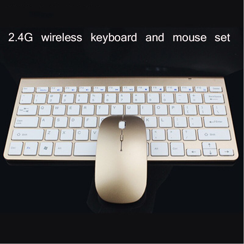 Wireless Keyboard Mini USB Keyboard With Mouse Combo For PC laptop TV Computer Rubber keycaps Ergonomic Noiseless keyboard
