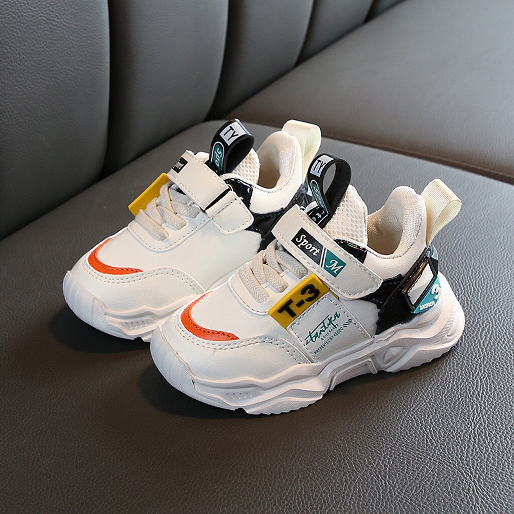 Arloneet Kinderen Outdoor Lichtgewicht Ademend Casual Schoen Kinderen Baby Jongens Meisjes Antislip Sport Run Sneakers Schoenen CN21: WH / 29