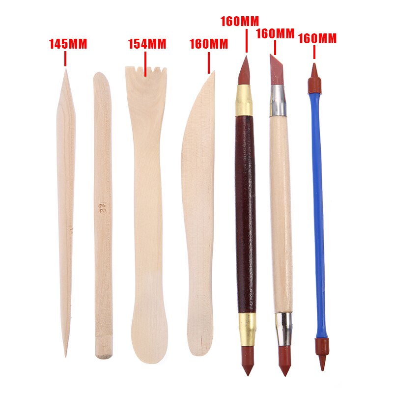14/30pcs Hand Wood Clay Sculpting Modeling Tool Kit Detailed Pottery Ceramic Sculpting Tools For DIY Craft Working