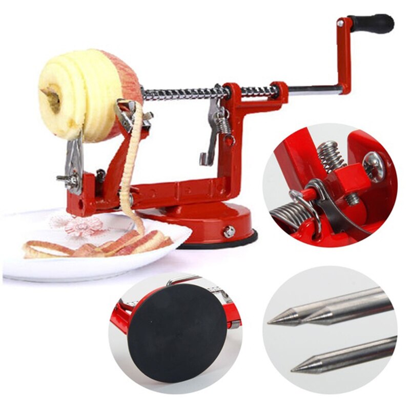 Peladora de manzanas 3 en 1 de acero inoxidable peladora de Frutas/máquina peladora de manzanas cocina creativa para el hogar