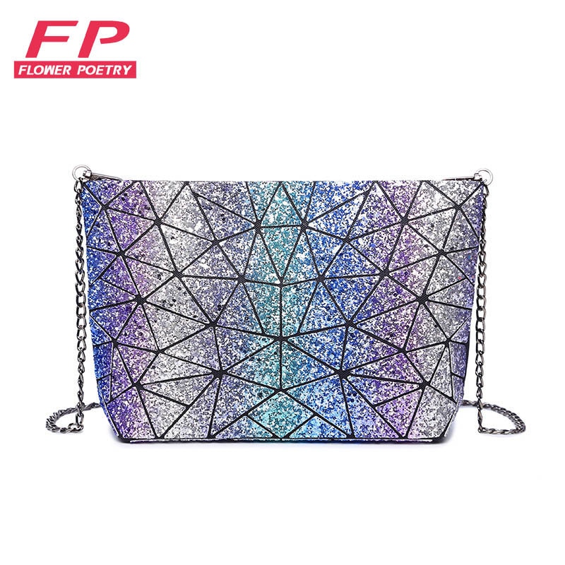 Sac à main géométrique pour femmes, petit sac à bandoulière simple, fourre-tout pliable, fourre-tout pour dames,