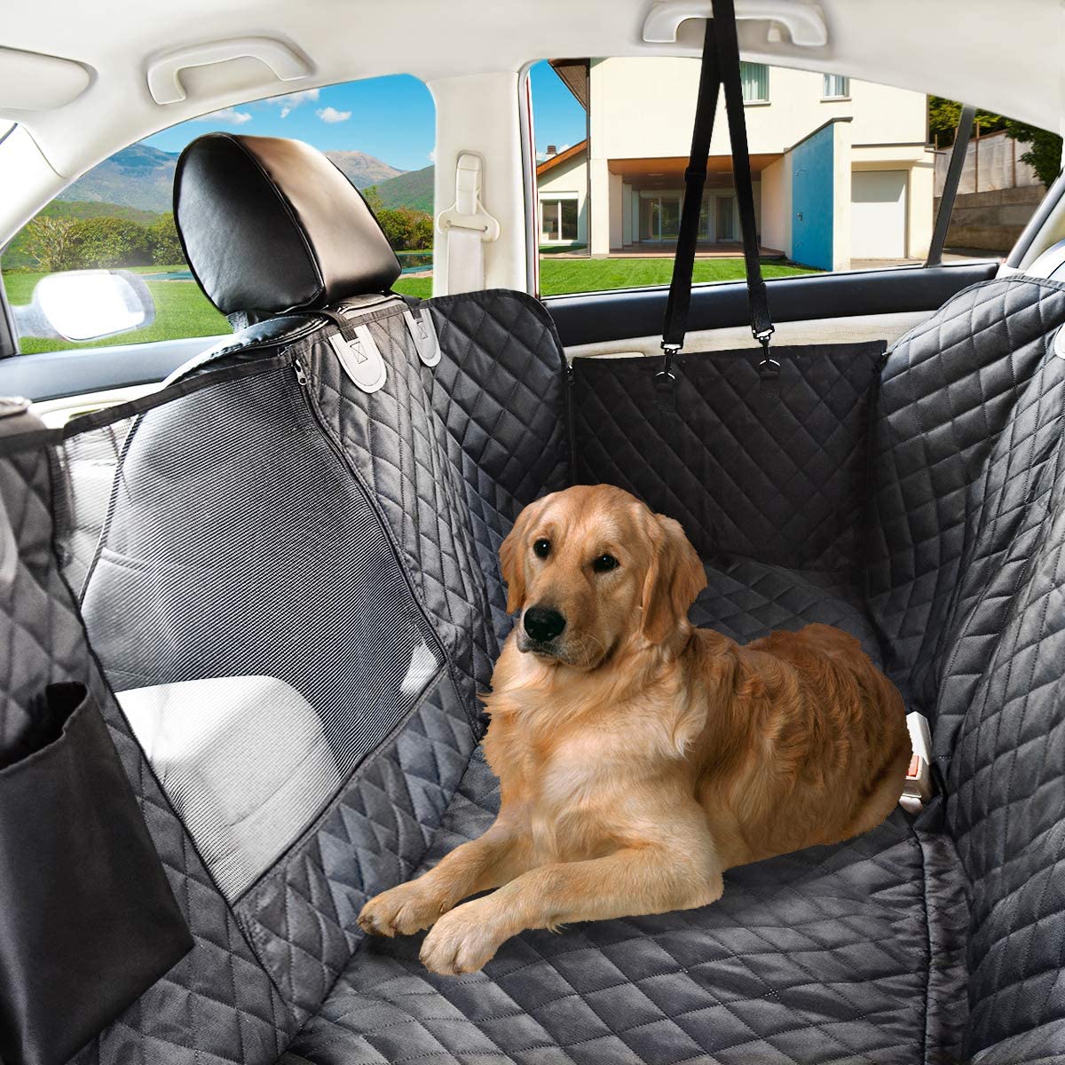 Dog Car Seat Cover Waterdicht Hond Auto Deken Matten Case Voor Achter Back 2 In 1 Voor Kofferbak Hond Auto protector Hond Hangmat Auto