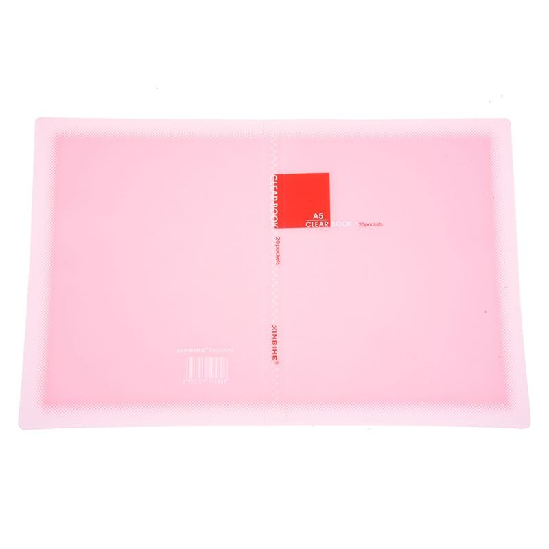 Plastic  a5 papier 20 vakken maphouder, roze