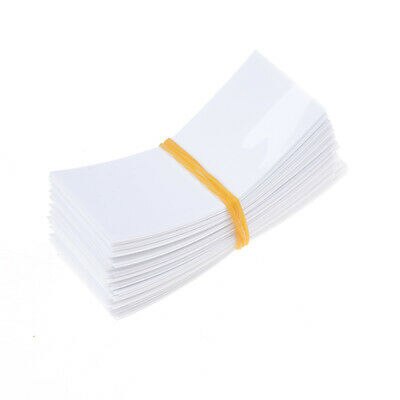 100 Stuks Li-Ion Pvc Krimpkous 18650 Batterij Wrap Voorgesneden Maat 72*18.5 Mm Batterij Film Tape Batterij cover: WHITE