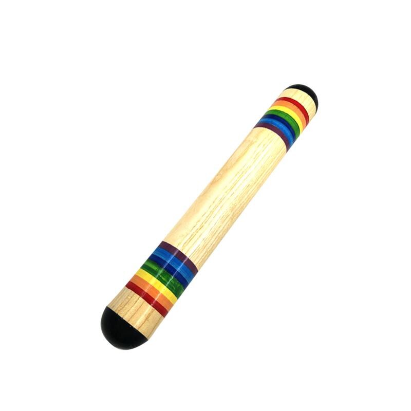 Kids Rainmaker Wooden Instrument Toy Single Ring Tube Rhythm Musical Toys Percussion Instrument Toy for Children Toddlers