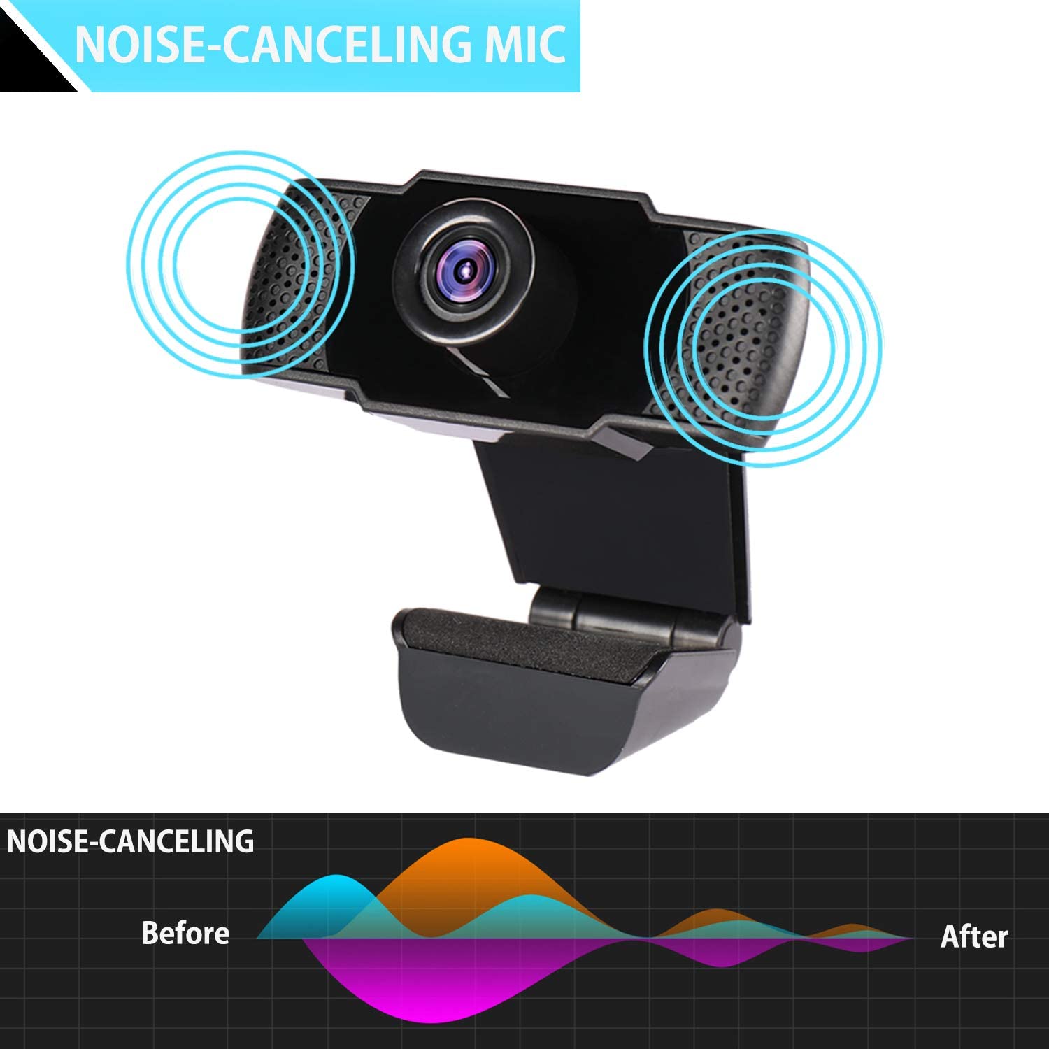 1080P Webcam Conference PC Web Camera With Mic Interface Web Camera For Video Calling Network Teaching Office Meeting