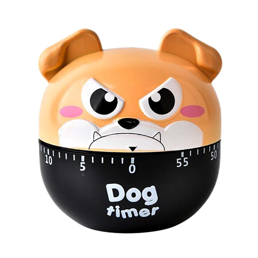 Undefined Dog Timer Kitchen Timer Cute Cooking Gadget Tool Fun Collectible For Pet Easy To Operate Mechanical No Batteries: B