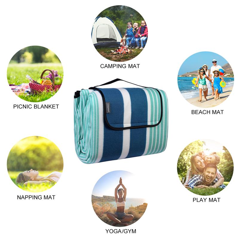 Outdoor Picnic Blanket Waterproof Foldable Picnic Mat Extra Large Picnic Blanket Picnic Pad for Camping Hiking Traveling