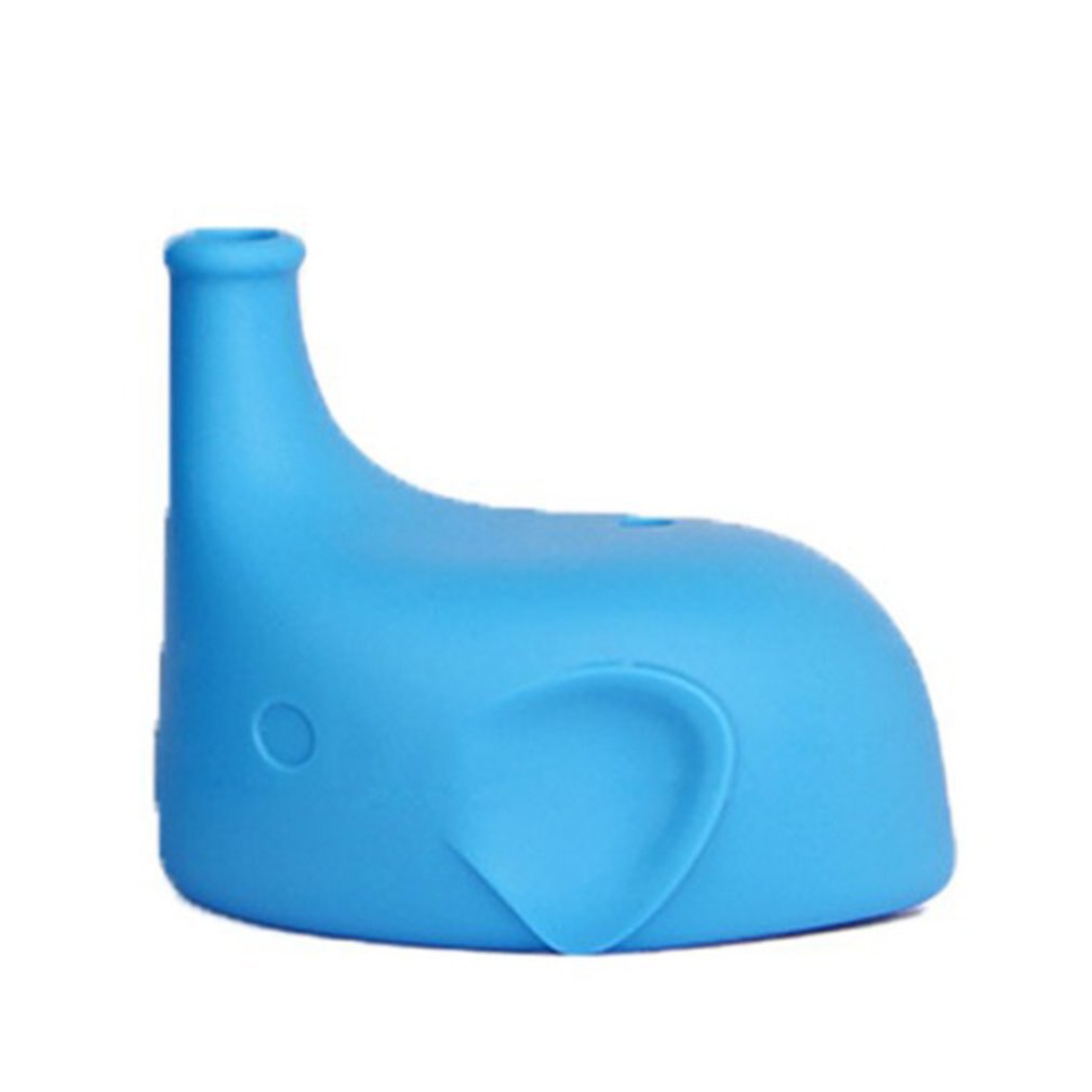 Anti-Spill Siliconen Cup Deksel Siliconen Lekvrije Beker Deksel Olifant Cup Deksel Creatieve Cup Deksel Overloop Cover: Deep Blue
