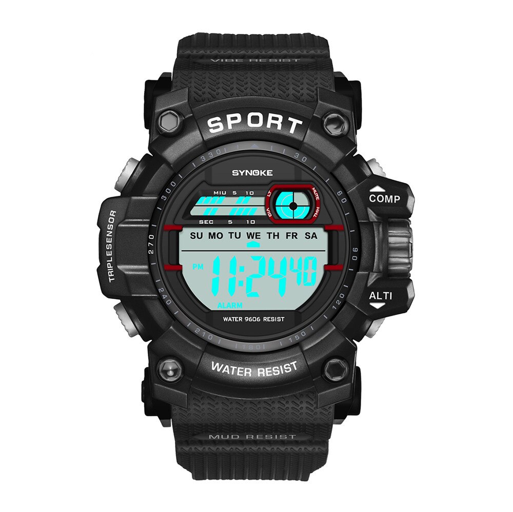 Sport Heren Horloge Multifunctionele 30M Waterdichte Horloges Led Digitale Dubbele Actie Horloge Voor Mannen Outdoor Horloges