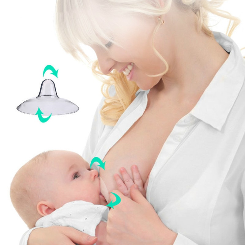 Tepelhoedjes Cover Protectors Veilig Siliconen Voeden Melk Moeders Borstvoeding Cover Ronde Extractor Baby Tepel Schild