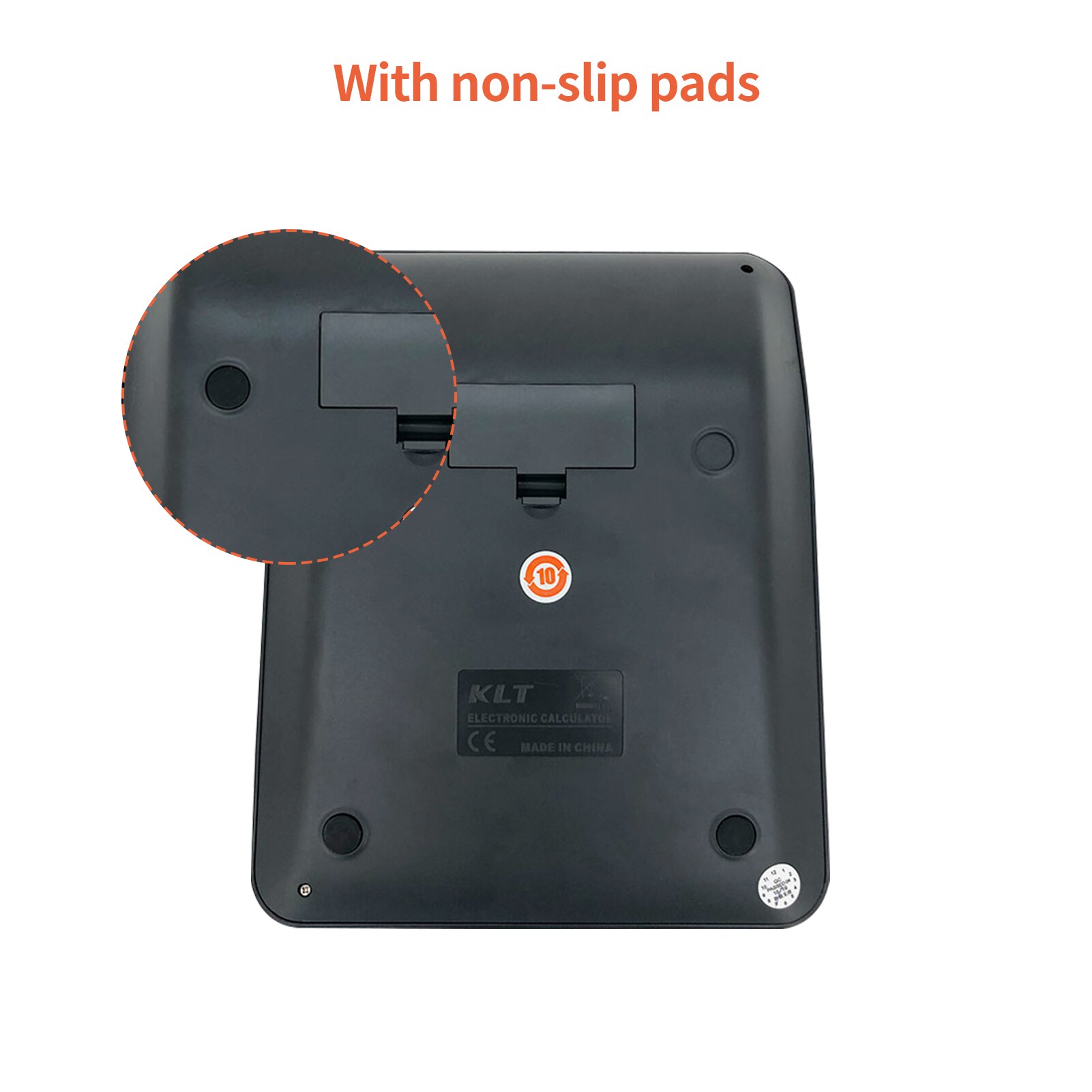 Office Desktop Calculator 12 Digit Large Display LCD Metal Surface Big Sensitive Buttons Time Date Show Alarm Clock Function